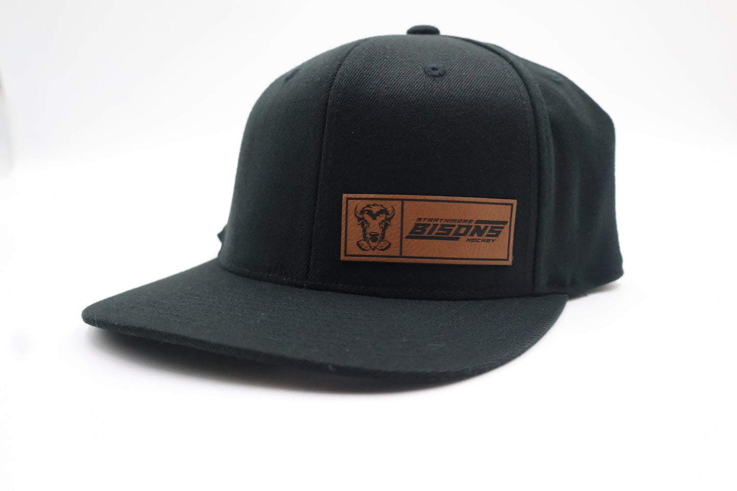 Strathmore Bisons Flatbill Hat - Small Patch Rawhide