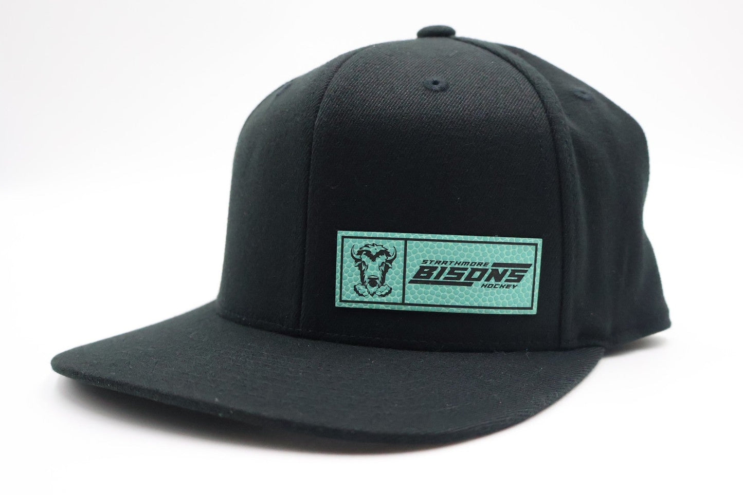 Strathmore Bisons Flatbill Hat - Small Patch Teal